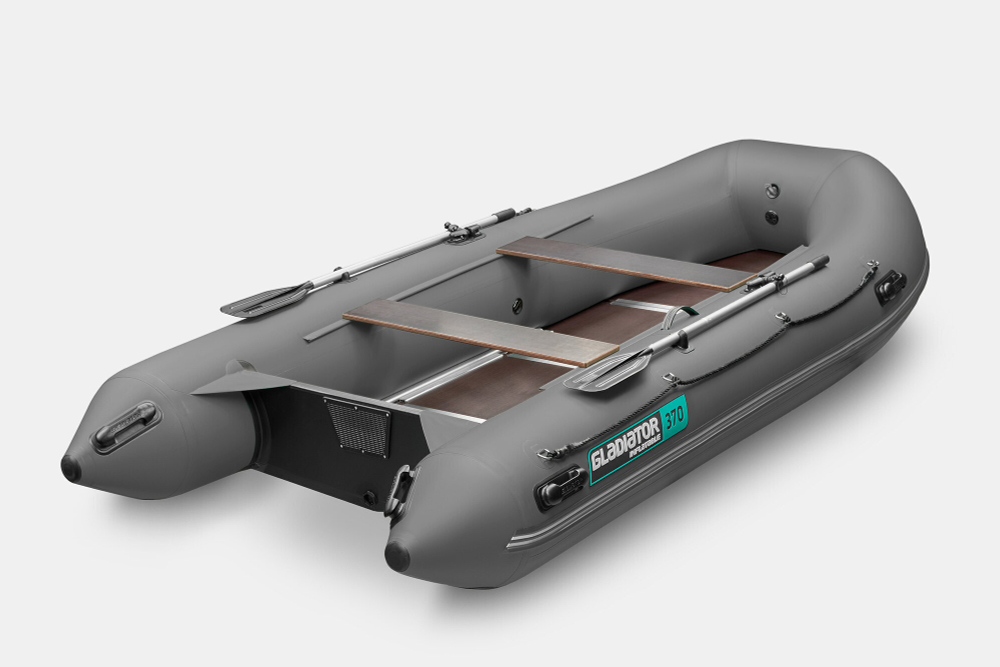 Надувная лодка GLADIATOR B420 темно-серый