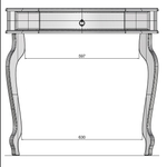 Подставка Мебелик Берже 11 слоновая кость