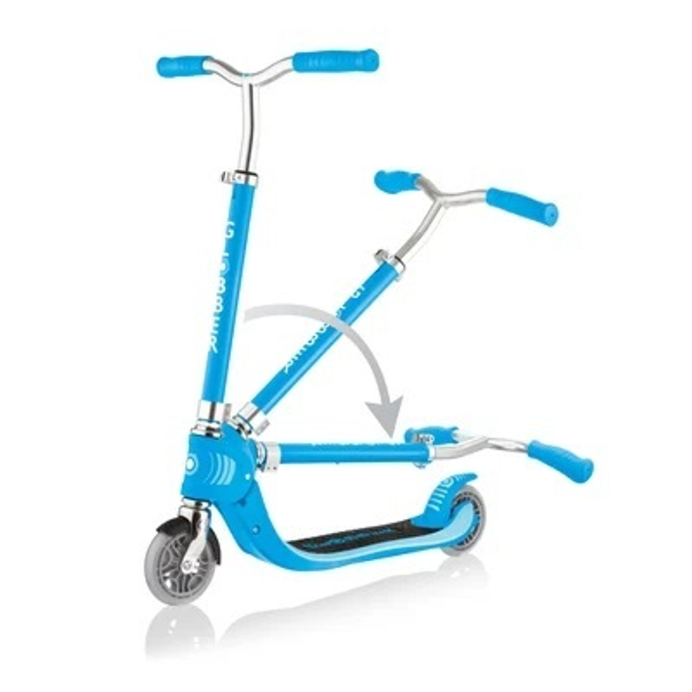 Самокат Globber Foldable Flow 125 голубой
