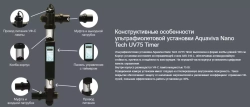 Ультрафиолетовая установка для бассейна до 75 м³ - NT-UV75T Timer - 75Вт, 230В, AISI-316L, подкл. Ø50/63мм - AquaViva