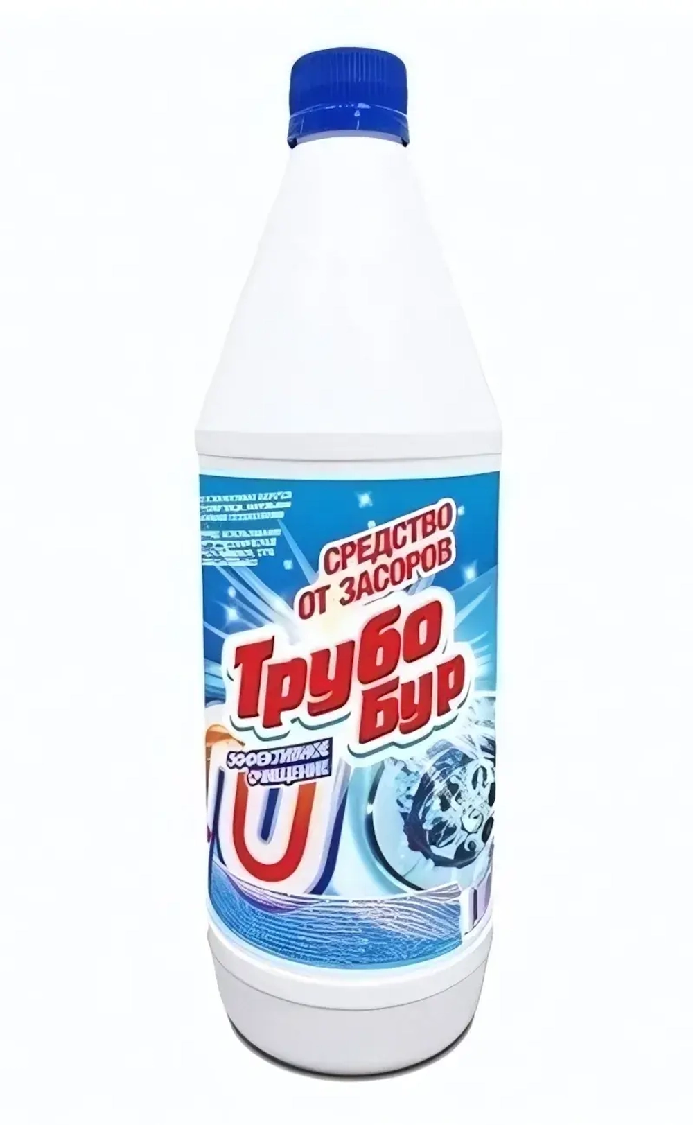 Средство от засоров Трубобур для сильных засоров 1л