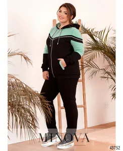 Костюм 8-280-черный-оливка Minova