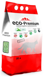 Eco premium наполнитель для кошек древесный зеленый чай