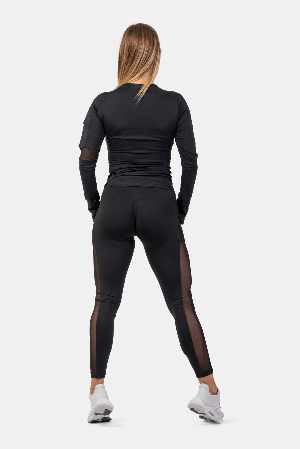 Леггинсы BLACK MESH DESIGN LEGGINGS “BREATHE” 401