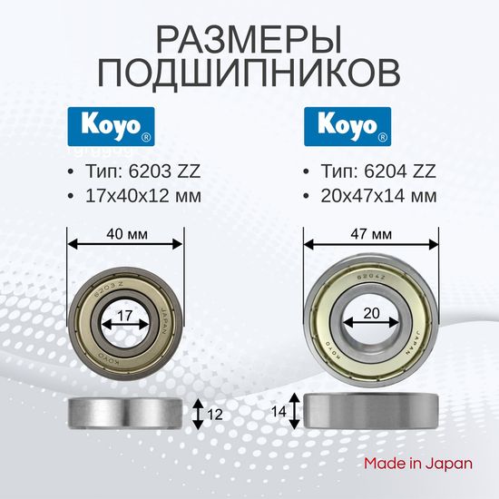 Подшипники и сальник для стиральной машины Samsung