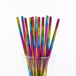 Трубочки для коктейлей «Радужный перелив», 12 шт