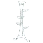 Подставка белая витая классическая 5-ти горшковая