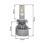 Светодиодные автомобильные LED лампы TaKiMi Soki H7 5500K 12/24V