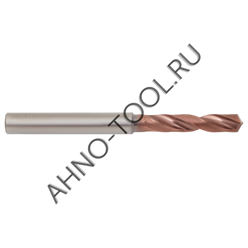 Сверло  4.8мм  твердосплавное 3D без подвода СОЖ. SP-X800030480 VHM AHNO по стали, чугуну, нерж. и ж
