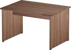 Стол руководителя приставной Стандарт-Pro ясень шимо темный