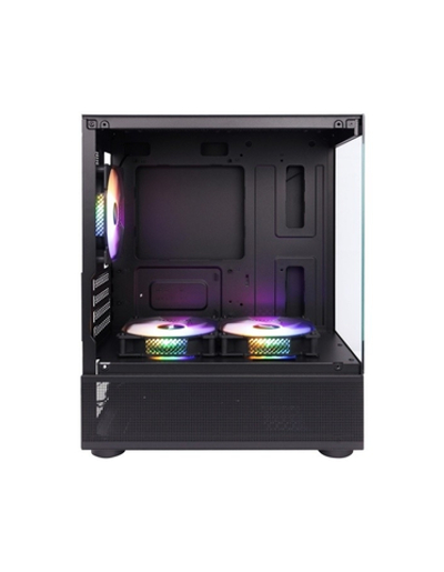 1STPLAYER MIKU Mi2-A Black / mATX / 3x120mm LED fans / Mi2-A-BK-2F1R-1F1