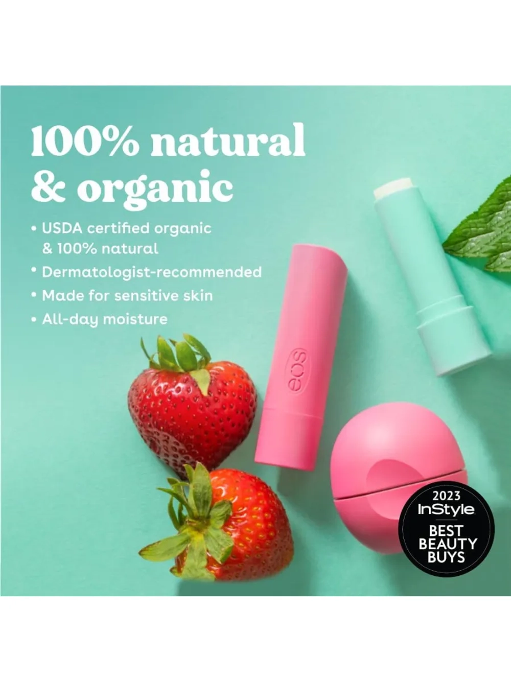 Бальзам для губ 1 клубничный сорбет