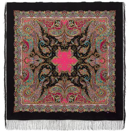 Павловопосадский платок Восточные сладости 1429-18