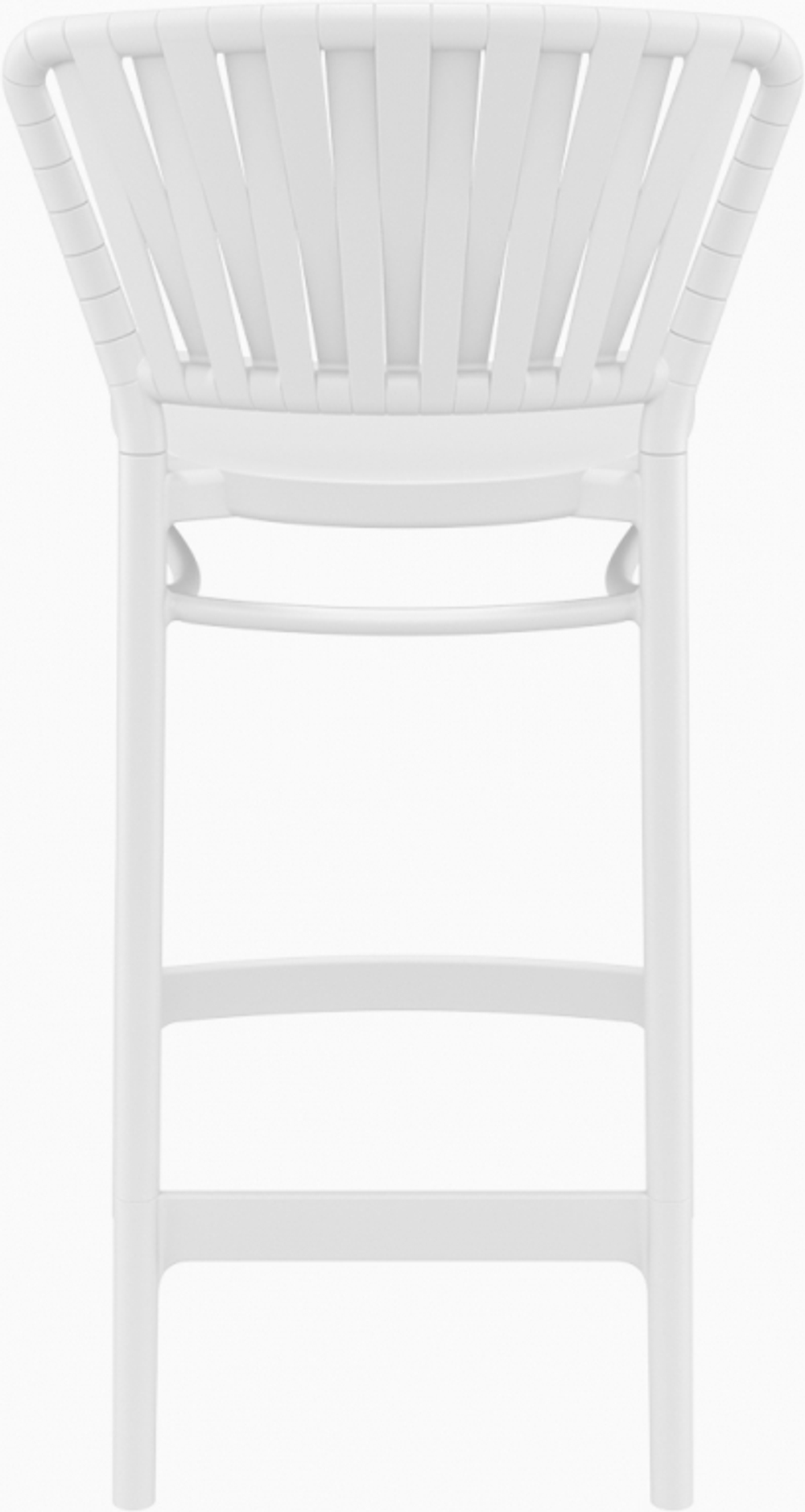 Стул пластиковый полубарный Siesta Contract Portofino, белый