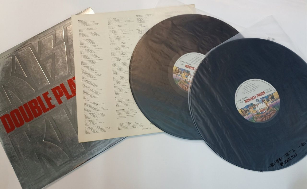 Винтажная виниловая пластинка LP Сборник Kiss Double Platinum 2LP (Japan 1978)