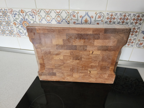 Торцевая разделочная доска 40x30x5 см. дуб, арт. 067-1 , уцененная