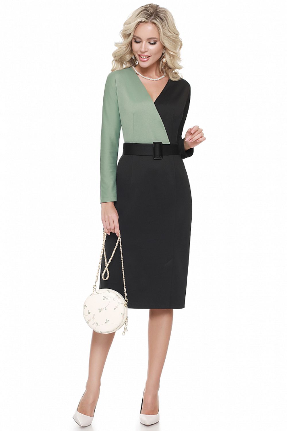 Платье Утонченный дизайн, олива DStrend (Акция)