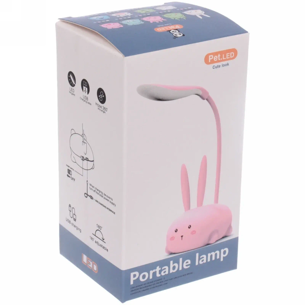 Настольная лампа «Marmalade-Зайчик» LED 9,2*6,8*28,5см USB 3.w 5v, Голубой