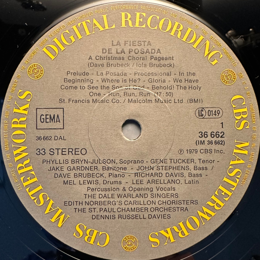 Dave Brubeck - La Fiesta De La Posada (Германия 1980г.)