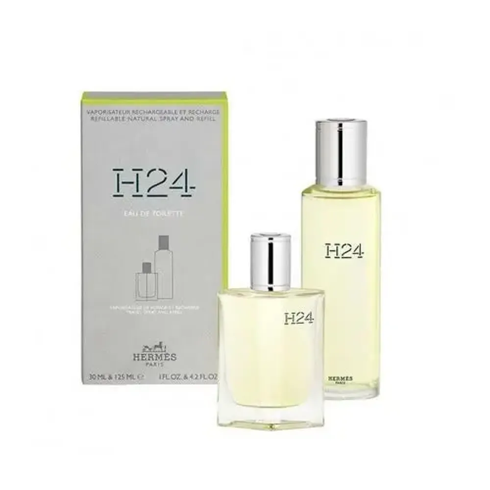 Унисекс парфюмерная вода и туалетная вода Hermès H24 Gift Set с древесными нотами 50+75 мл