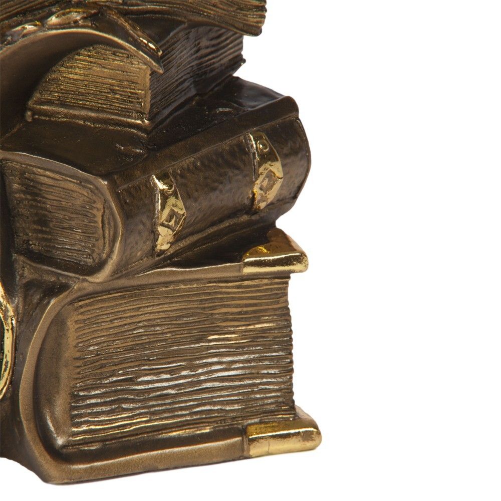 Часы настольные Ученый филин Бронза