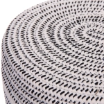 Корзинка вязаная интерьерная «ВАЛЬТА», цвет черный/белый, 21*11см, (лейбл селфи)