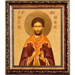 Максим Фракийский мученик. Икона на холсте.