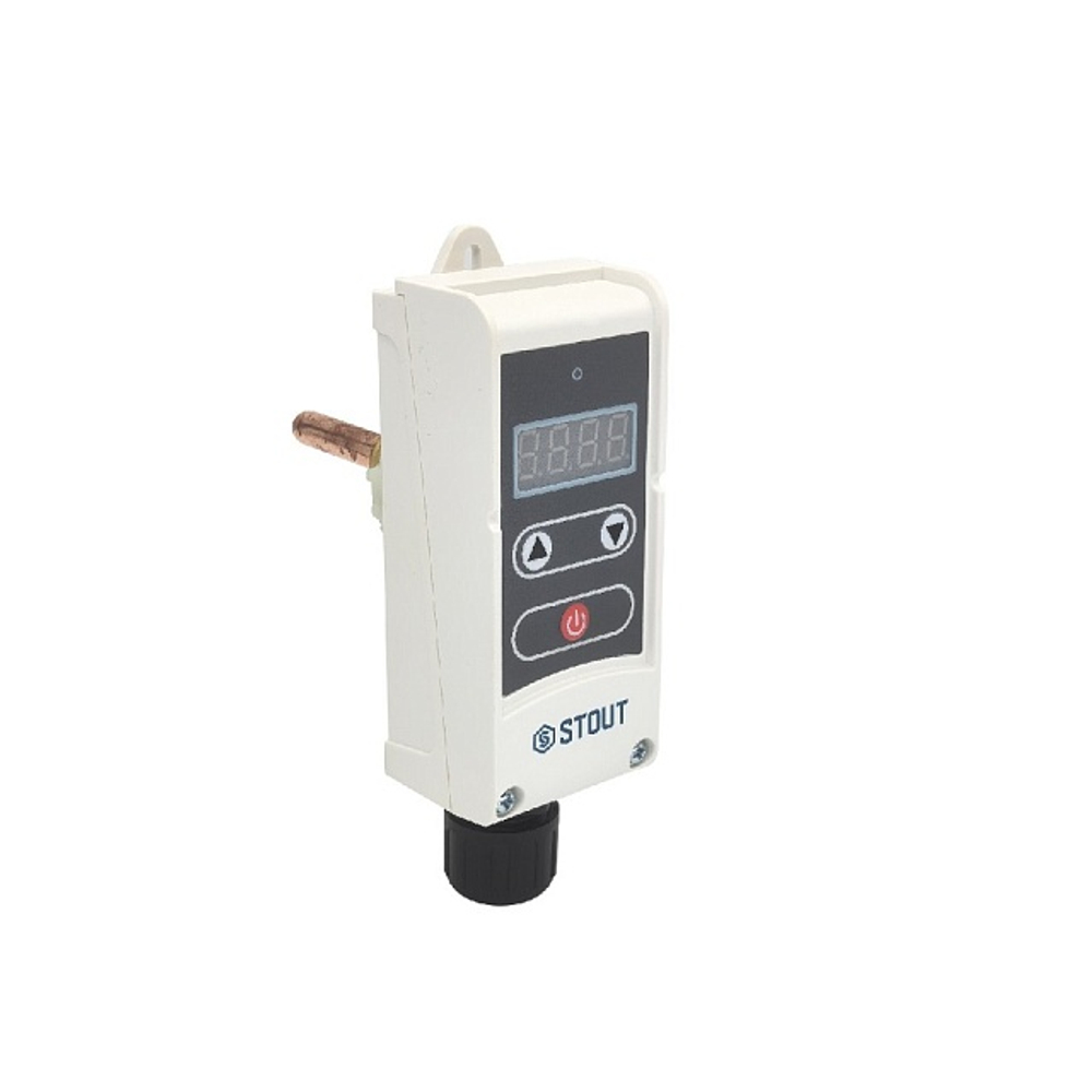 Термостат погружной электронный STOUT - 1/2" (220В, 5-80C)