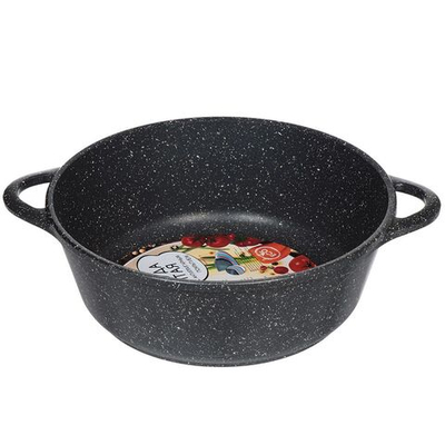 Жаровня алюминий, 26 см, антиприг, Горница, Гранит, ж7026аг