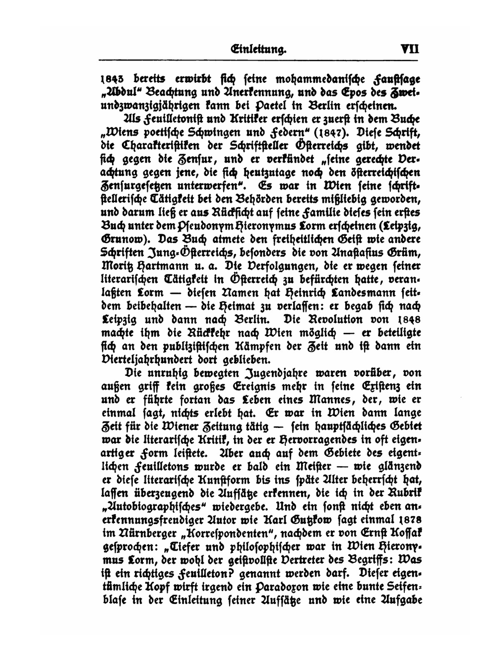 Hieronymus Lorm Bekenntnisblätter. Verstreute Und Hinterlassene Aufzeichnungen Eines Dichterphilosophen | Heinrich Landesmann