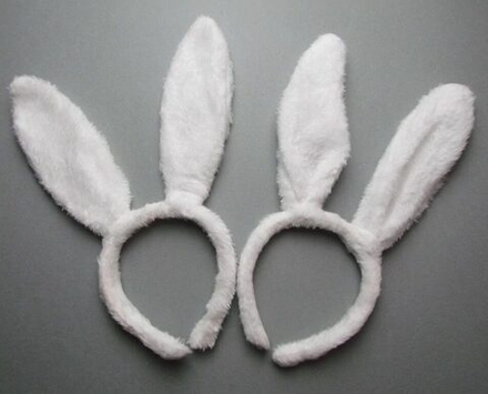 Ободок Уши Зайца белые/G