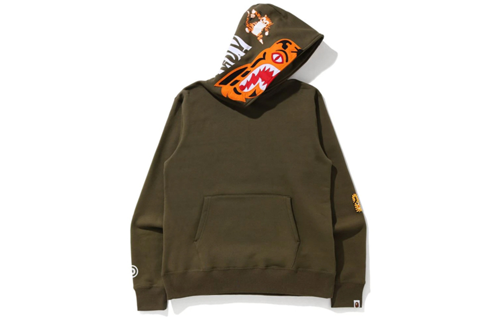 A Bathing Ape Vintage Wash Tiger Wide Pullover Hoodie