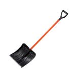 Лопата снеговая 380х365мм пластмассовая, с накладкой, алюм. черенок, с ручкой "Витязь" 32122