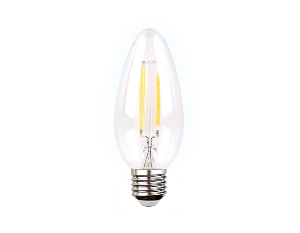 Филаментная светодиодная лампа Filament LED C37-F 6W E27 4200K (60W)