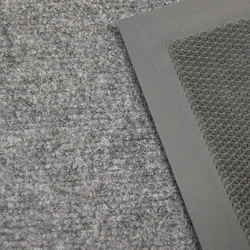 Коврик влаговпитывающий ребристый 50*80см, серый