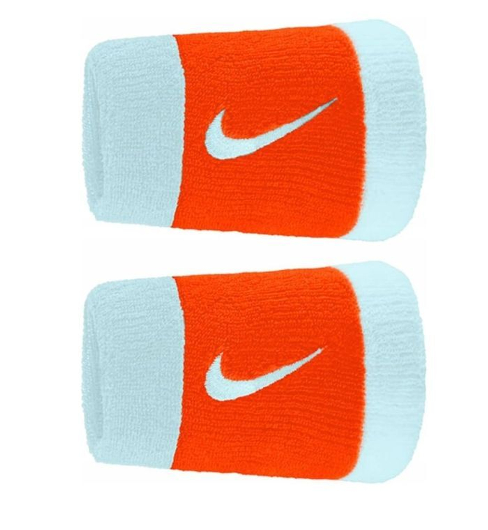 Напульсник теннисный Nike Swoosh Double-Wide 2P - разноцветный