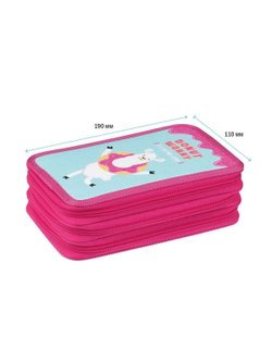 Пенал 3 отделения, 190х110 ArtSpace (No prob-llama), ткань