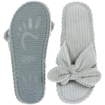 Тапочки женские домашние «COZY», цвет серо-голубой, р-р 38-39