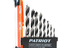 Набор спиральных сверл по дереву (8 шт; 3-10 мм) PATRIOT 815010103