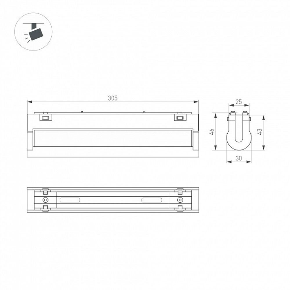 Накладной светильник Arlight MAG-VIBE 044187