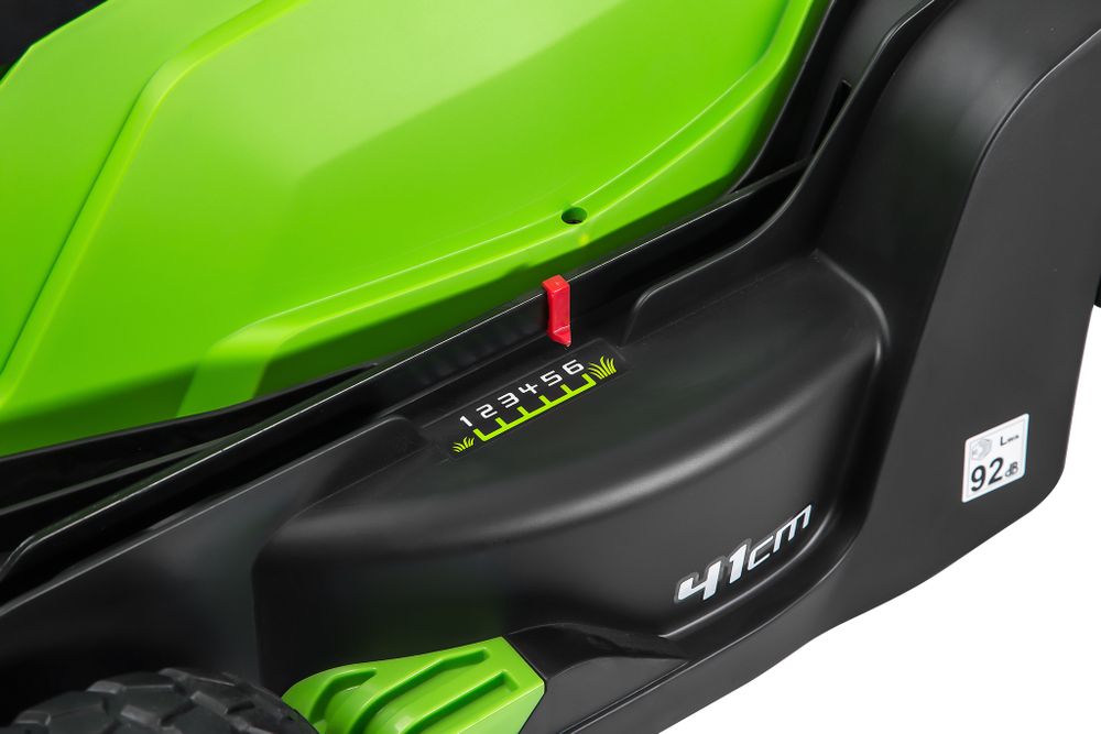 Аккумуляторная газонокосилка Greenworks G40LM41, 40v, 41 см, без АКБ и ЗУ