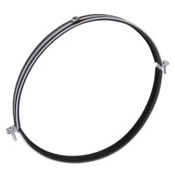 Хомут для воздуховода с резиновым профилем (гайка)