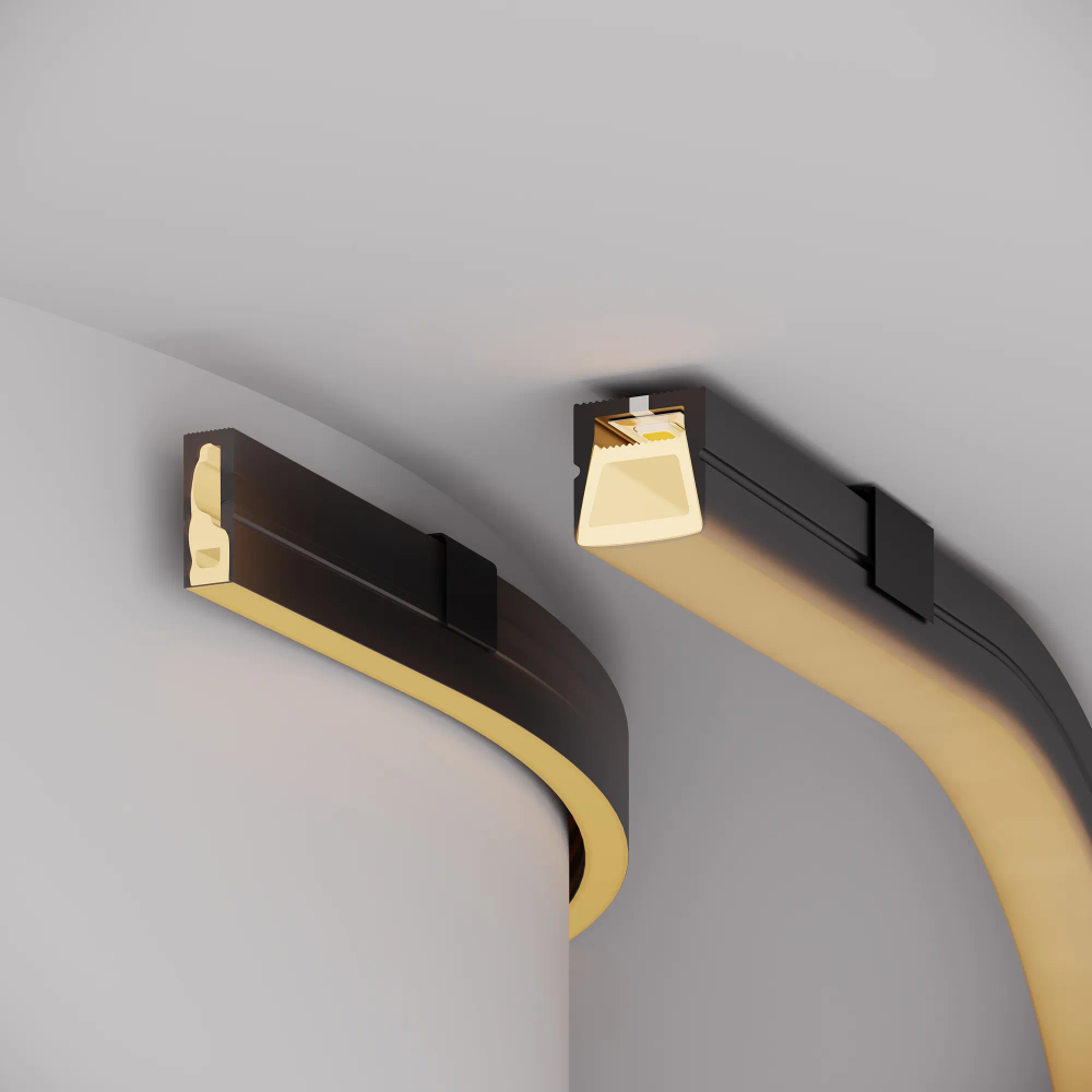 Силиконовый профиль WPH-FLEX-0616-SIDE-S9-5m FULL BLACK (Arlight, Силикон) 045842