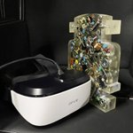 Шлем для аттракционов виртуальной реальности