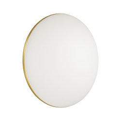 3043/DL TAN SN 000 Светильник пластик/белый/золотистый LED 48Вт 3000-6300К D385 IP43 пульт ДУ/ LampSmart LASSA