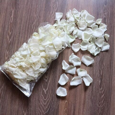 Лепестки роз белые