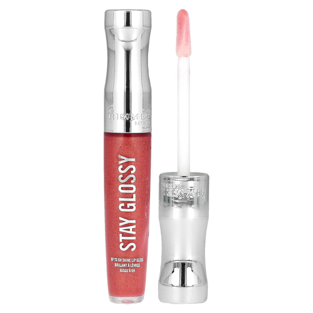 Rimmel London, Stay Glossy, блеск для губ, 465 Melon Air, 5,5 мл (0,18 жидк. унц.)