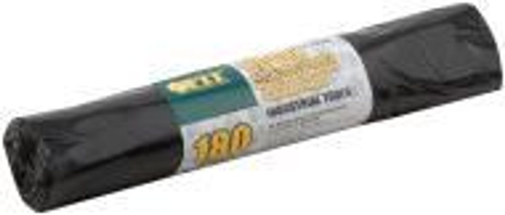 Мешки для строительного мусора, ПВД особопрочные, 180 л, 900х1200, 35мкм ,10 шт