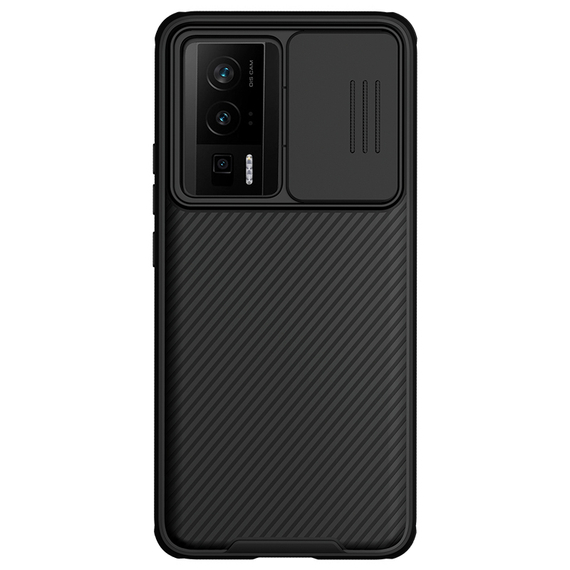 Чехол от Nillkin с защитной шторкой для Xiaomi Poco F5 Pro и Redmi K60, K60 Pro, серия CamShield Pro Magnetic Case, c поддержкой магнитной беспроводной зарядки