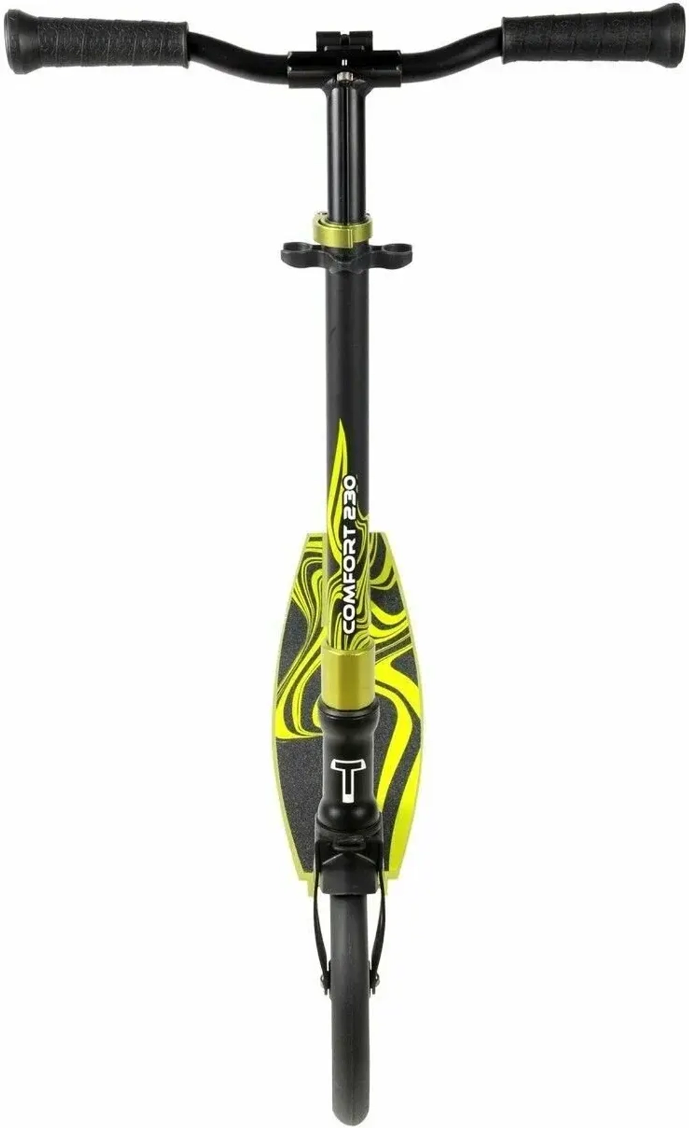Самокат TT Comfort 230R black/green 1/2 чёрный/зелёный